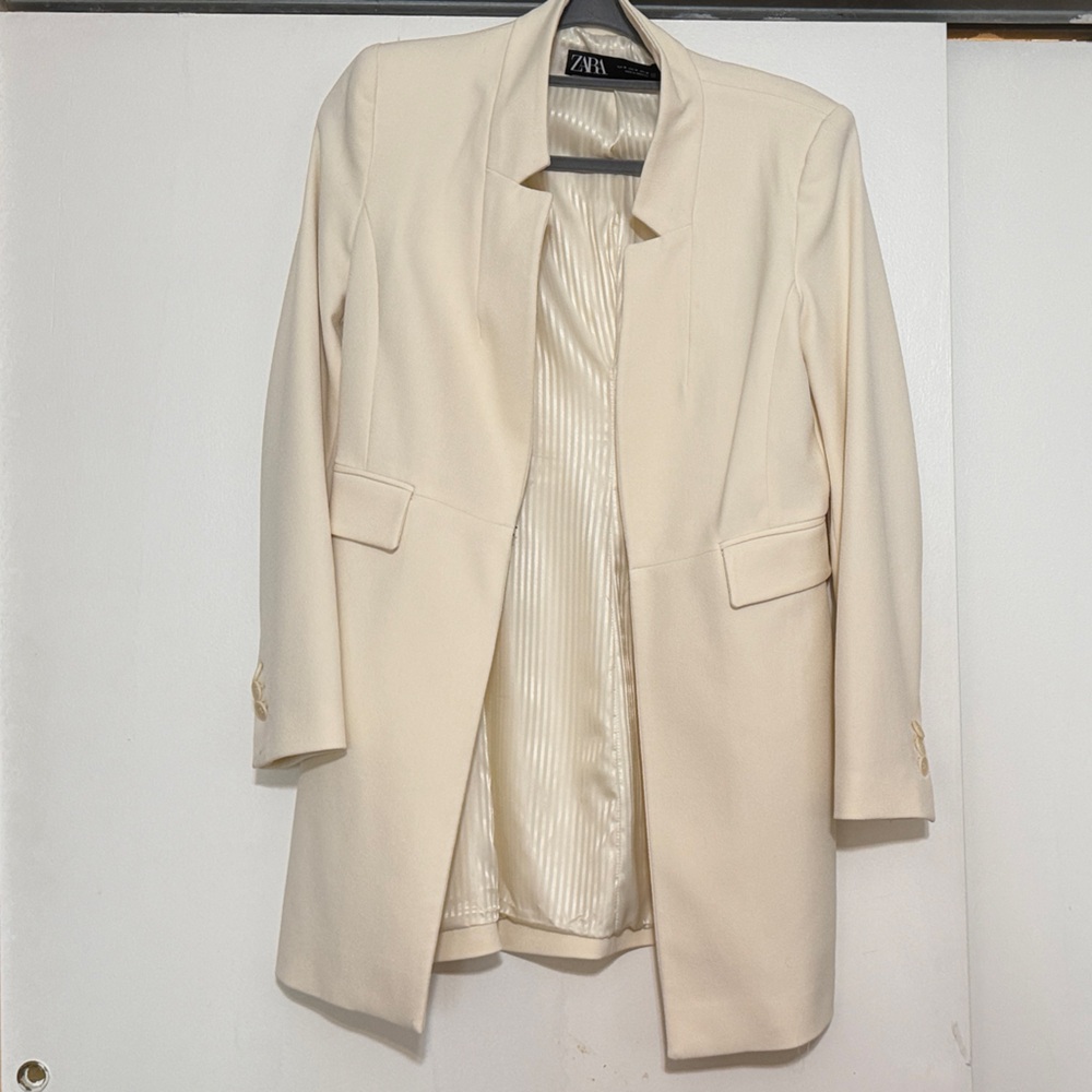 Zara Cream Blazer Jacket